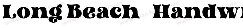 Long Beach   Handwriting Font字体转换